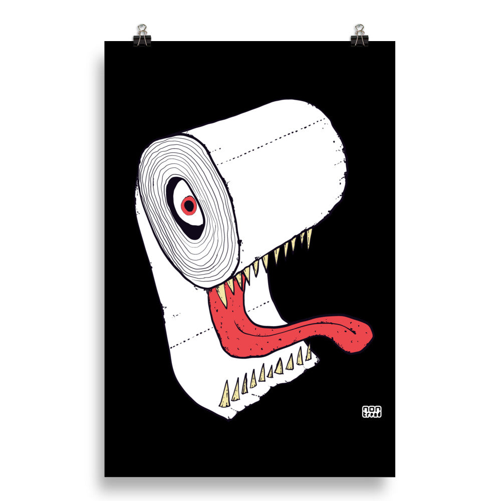 The Toilet Face Poster